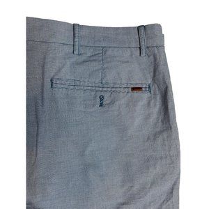 Chaps‎ Mens Stretch Size 40 Blue Gingham Shorts inseam 10"